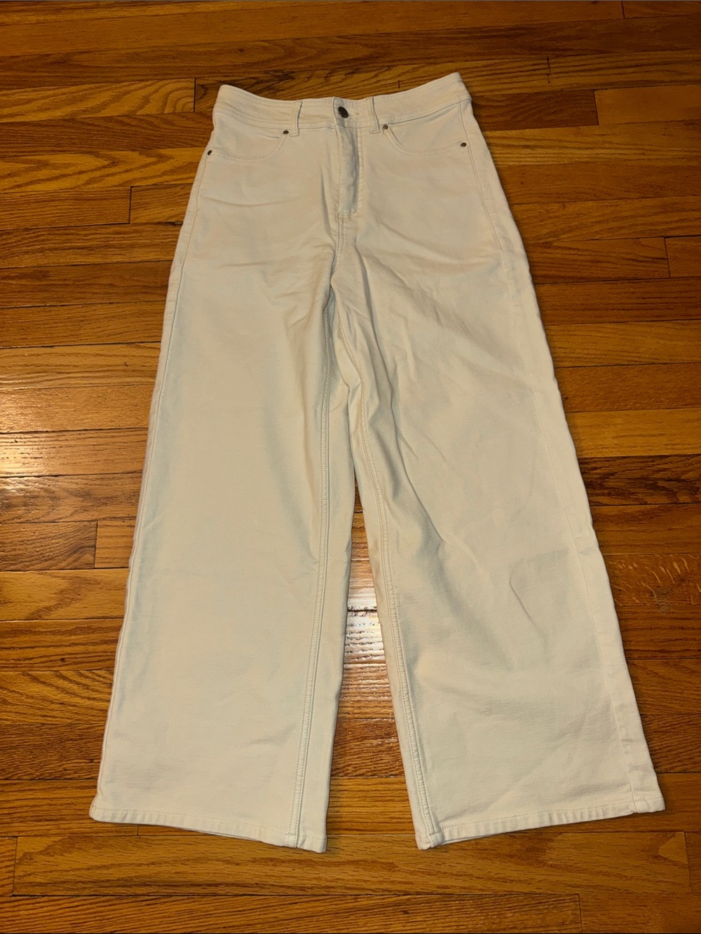 NWT Calia Kickback Wide Leg Pant Cream Size 4